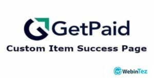 GetPaid Custom Item Success Page amigpl.com